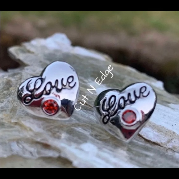 Montana Silversmith Love Heart Earrings - Picture 2 of 4
